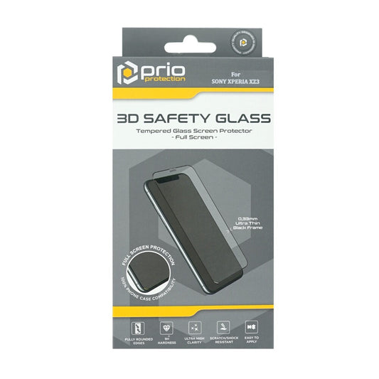 prio 3D screen protector glass for Sony Xperia XZ3 black