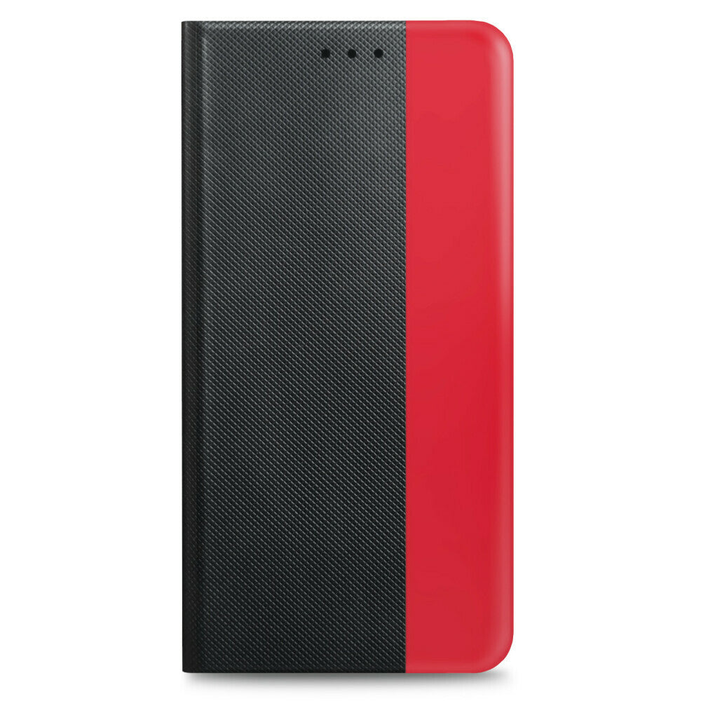 prio Book Case Fashion for iPhone 14 Pro black-red