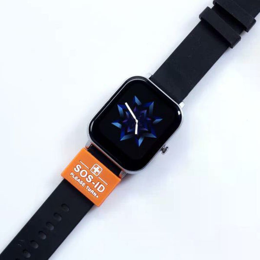 SOS-ID-Armbandschlaufe. Innovativ und angenehm zu tragen. Orange