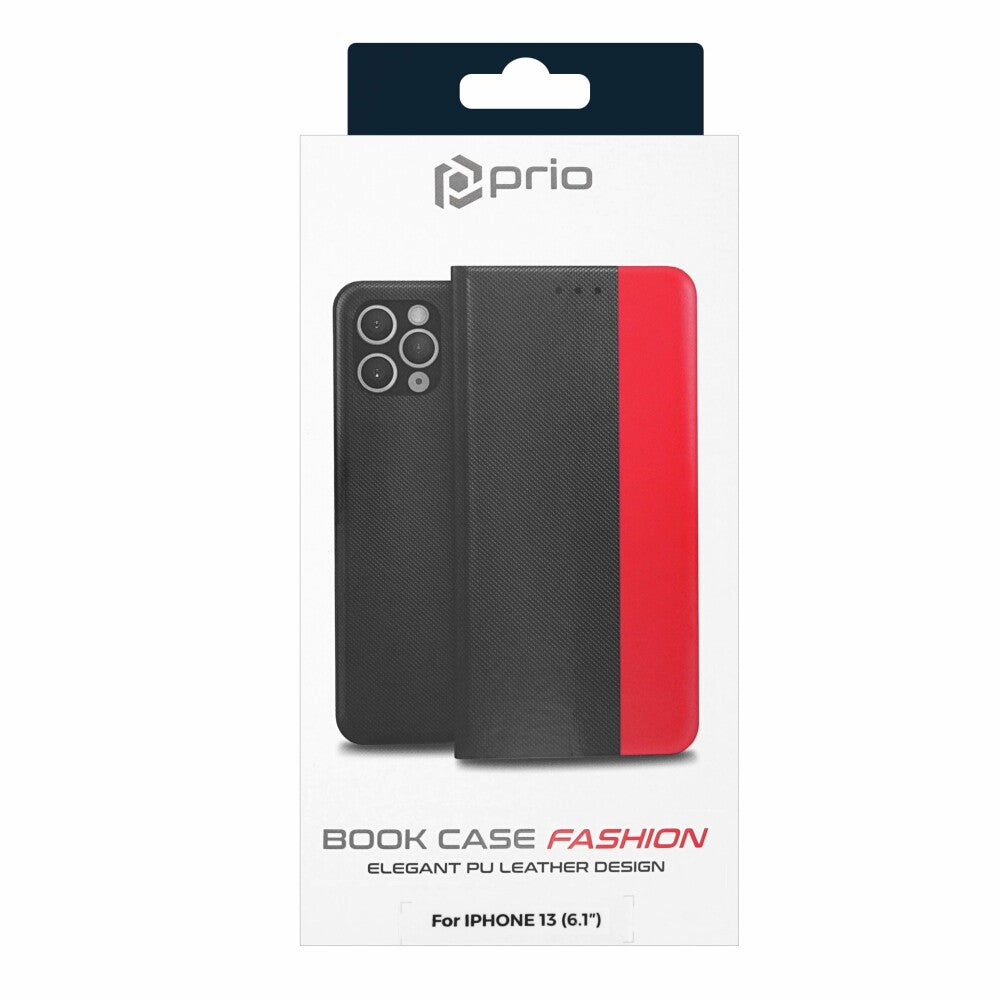 prio protective case for iPhone 13 black-red