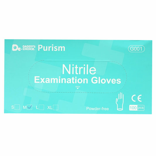 Purism Nitrile Gloves, powder-free, 100 pcs., Size M, blue