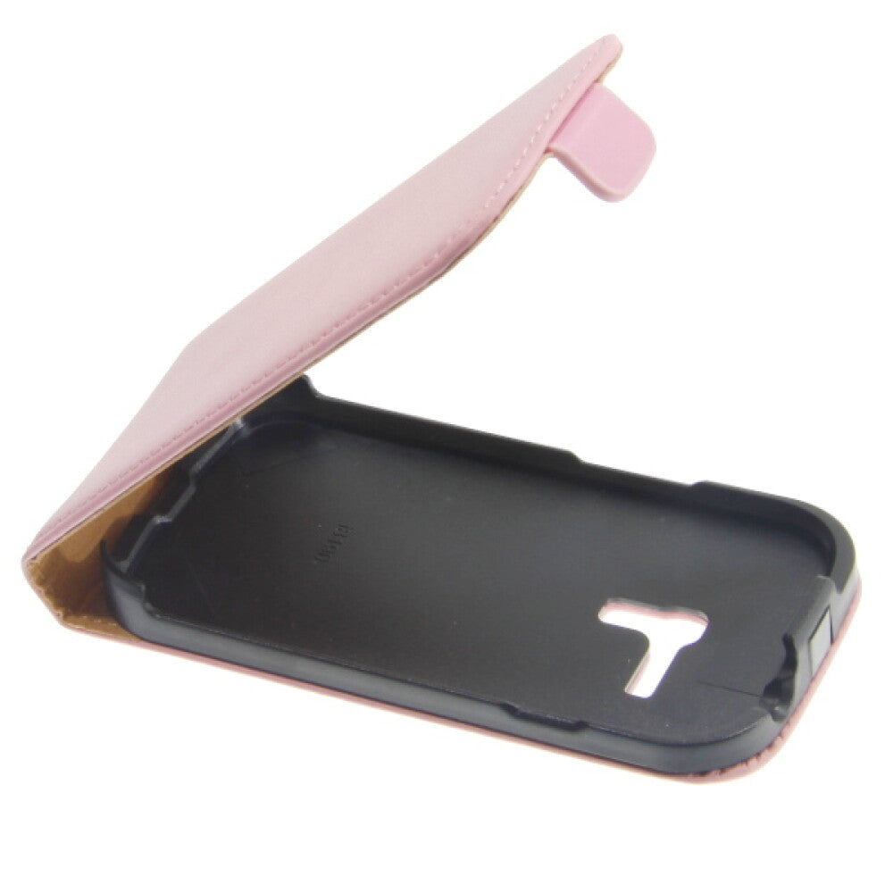 Slim Leder Flip Hülle Galaxy S3 mini pink 8809263805252