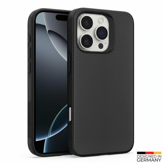prio Schutzhülle für iPhone 16 Pro (6,3 Zoll) schwarz