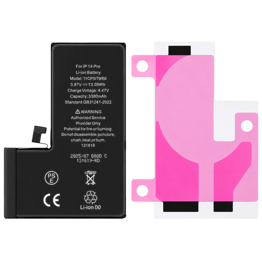 Diagnostizierbarer 3380-mAh-Akku mit hoher Kapazität für das iPhone 14 Pro