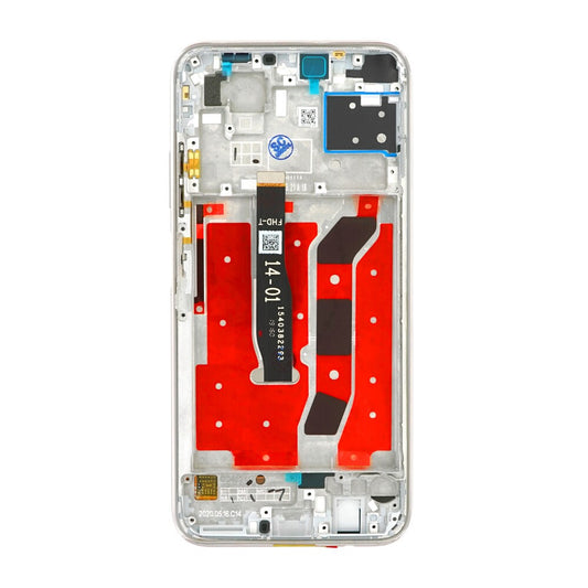 OEM display unit + frame for Huawei P40 Lite E midnight black