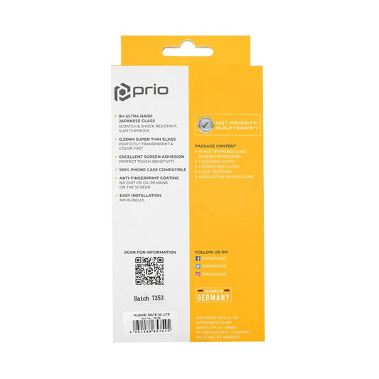 prio 10x 3D screen protector glass for Huawei Mate 30 Lite black