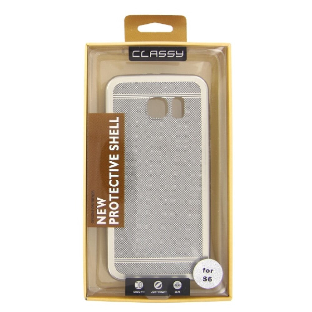 Silicone Case Classy Samsung Galaxy S6 silver