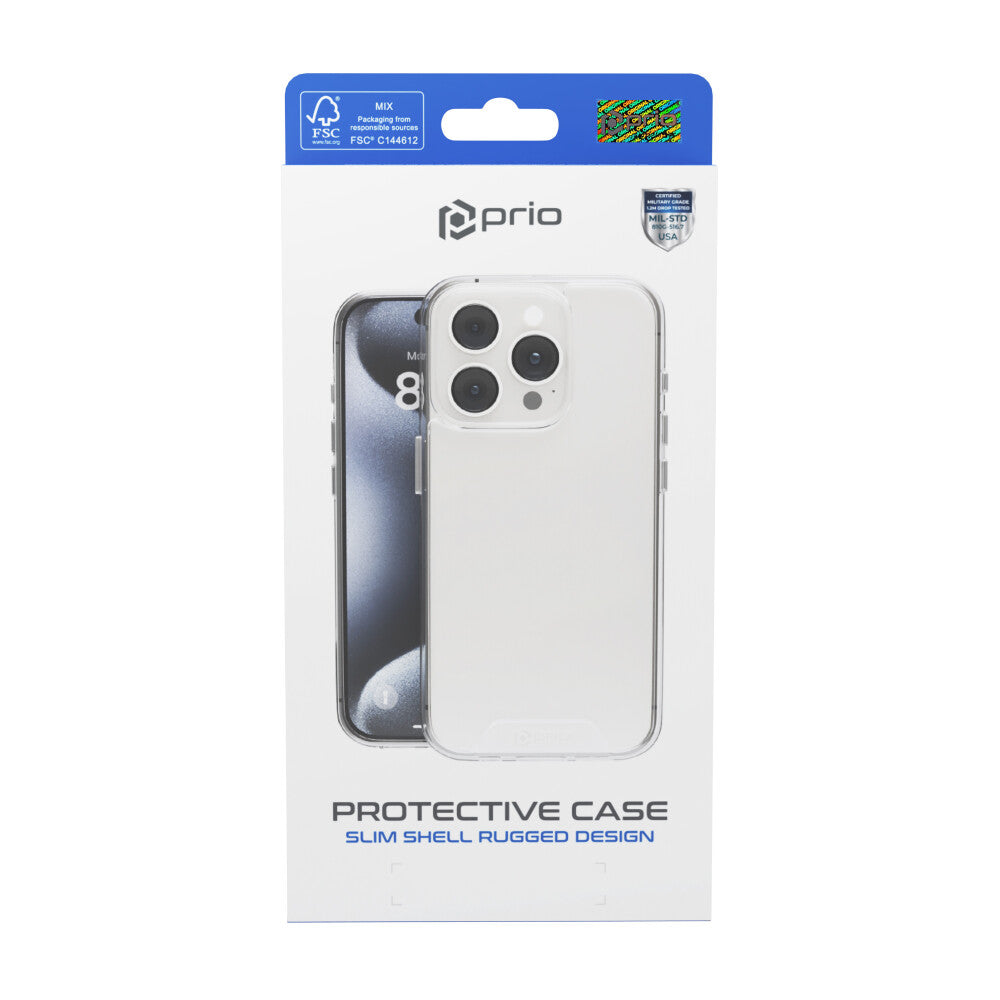 prio protective case for iPhone 16 Pro (6.3 inch) clear