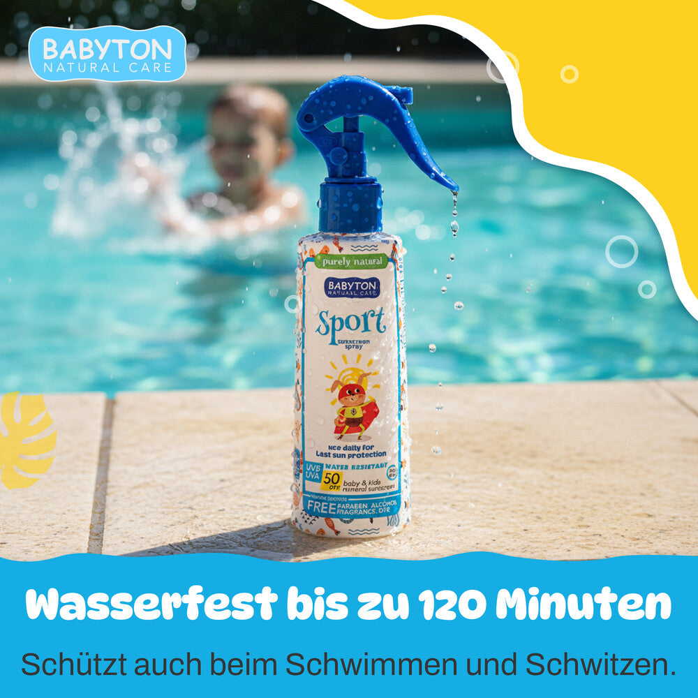 Babyton Kids Natural Sport Sonnenschutzspray LSF 50 200 ml Hauptbild