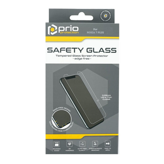 prio screen protector glass for Nokia 7 Plus transparent