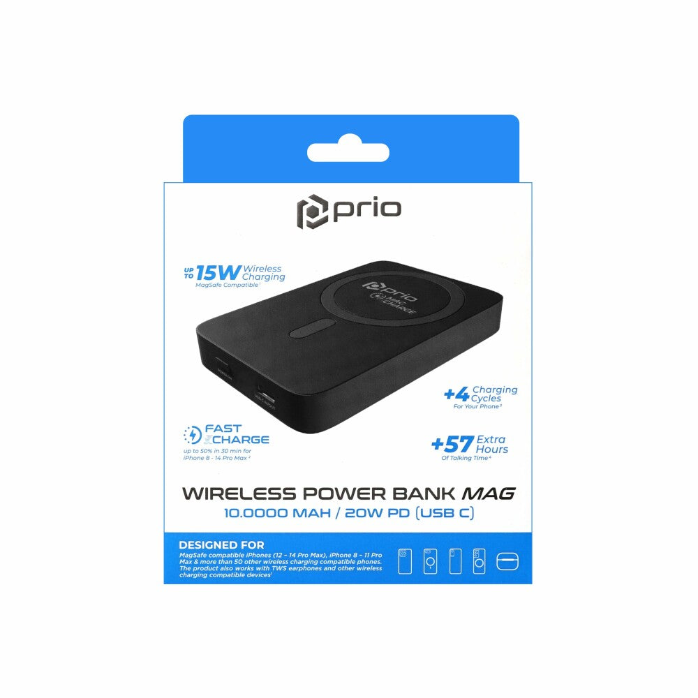 prio Wireless Power Bank MAG 10,000mAh