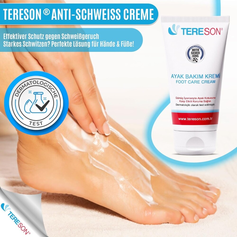 Fußcreme gegen Fußgeruch 50ml – Unisex, Feuchtigkeit & Frische für Füße