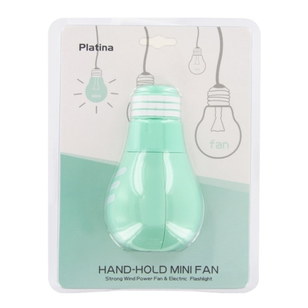 Platina Hand-Hold Mini Fan / Ventilator und elektrische Taschenlampe rosan Limette