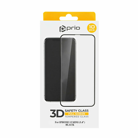 prio 10x 3D screen protector glass for iPhone 13 mini black