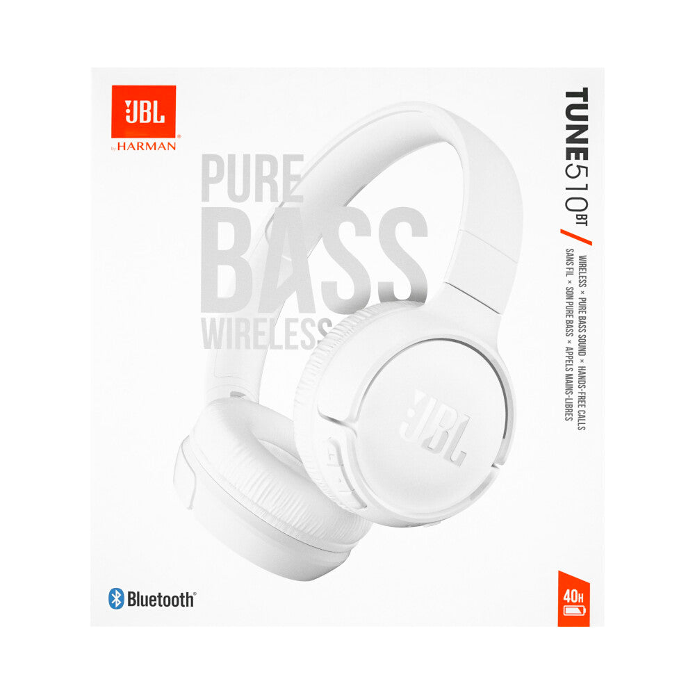 JBL Tune 510BT overhead headset white