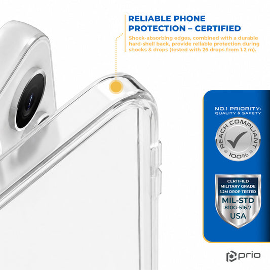 prio Schutzhülle für iPhone 13 Pro Max transparent