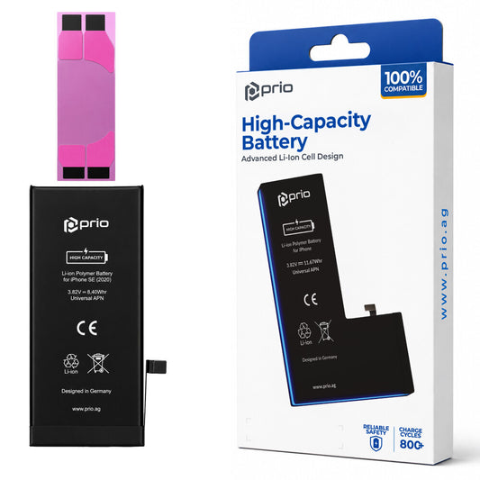 prio Hochleistungsakku für iPhone SE (2020) (2200 mAh) - Universal APN -