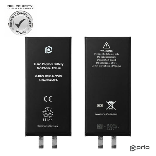 prio Batteriezelle für iPhone 12 mini (ohne Flex-Kabel)