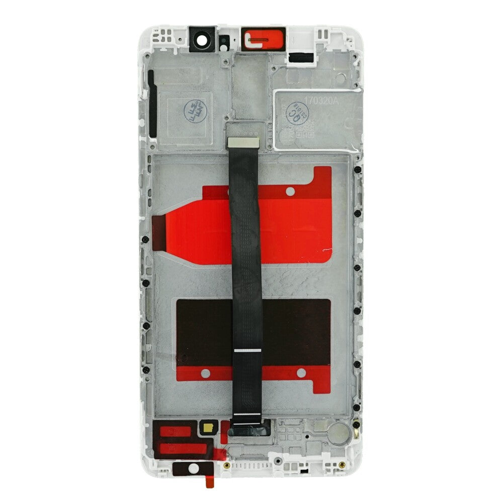 OEM display unit + frame for Huawei Mate 9 white, without logo