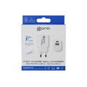 Prio Fast Charger 20W PD (USB C) + QC 3.0 (USB A) white