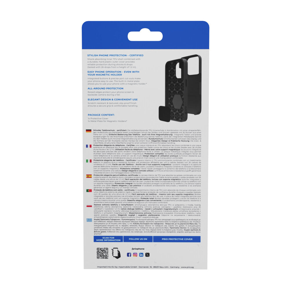 prio protective case for iPhone 16 Pro (6.3 inch) black