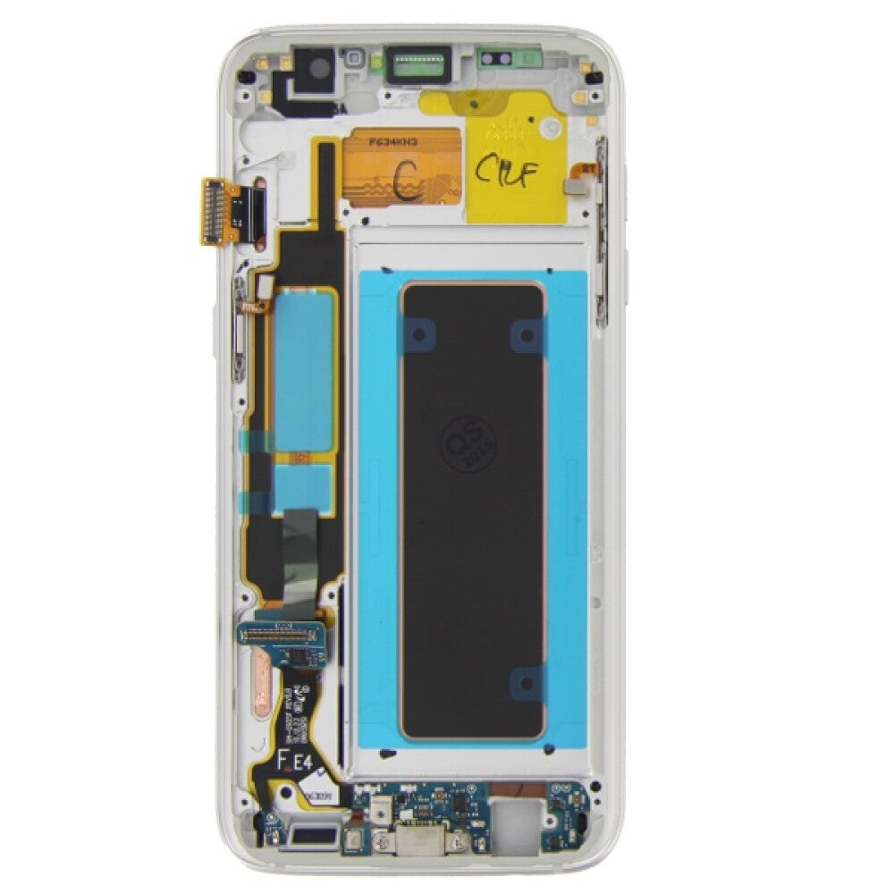 Samsung Display-Einheit G935F Galaxy S7 Edge weiß GH97-18533D