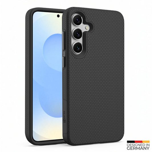 prio Hardcover Handyhülle für Samsung S25+ Schwarz Schutz Case