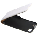 Slim Leather Flip Case for iPhone 4/4s - white