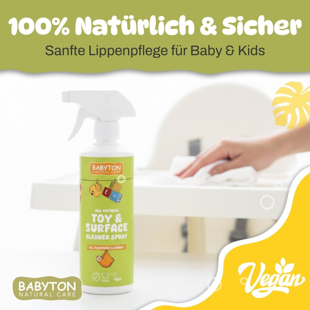 Babyton Spielzeug- und Oberflächenreiniger, natürliches Spray, 500 ml