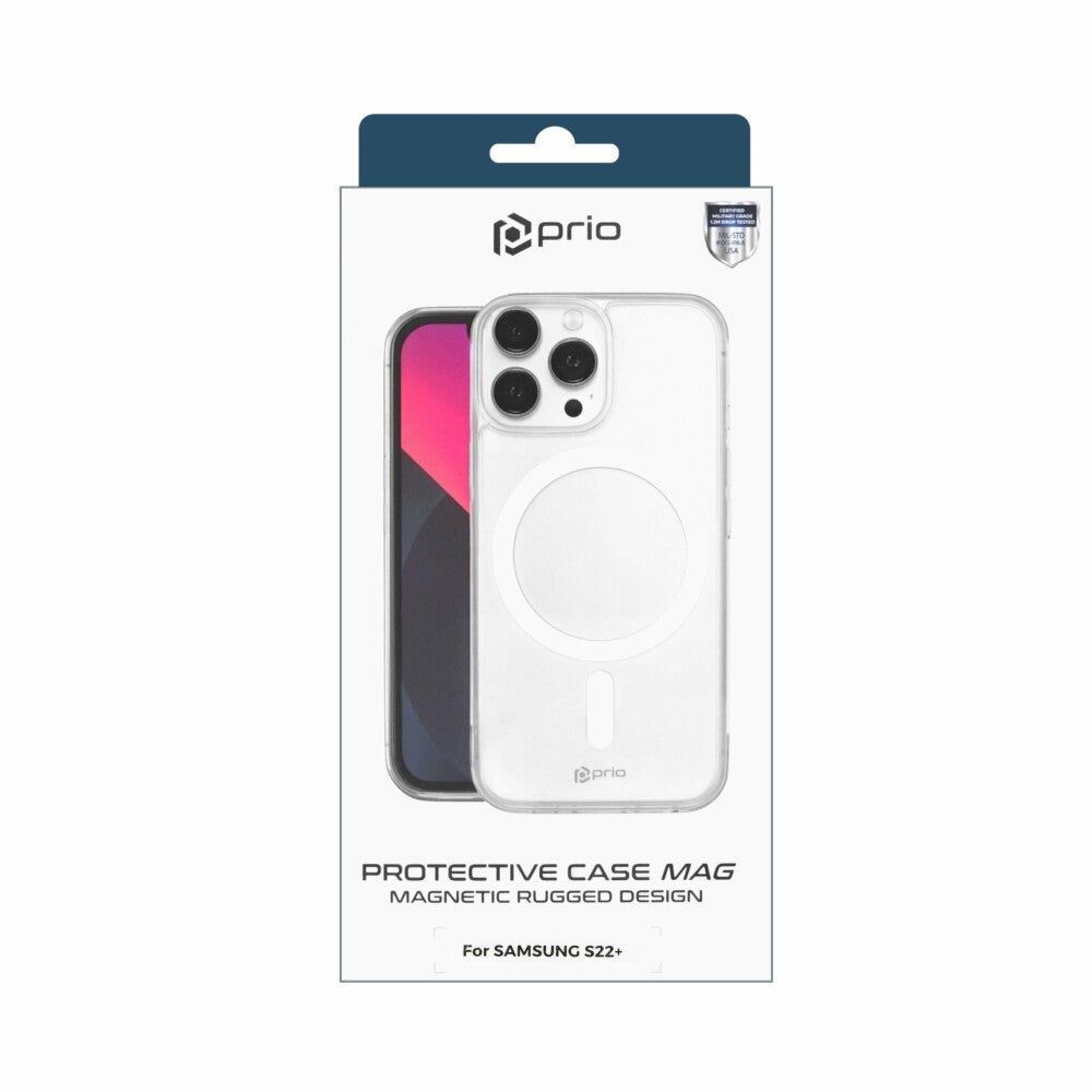 prio protective case MAG for Samsung S22+ clear