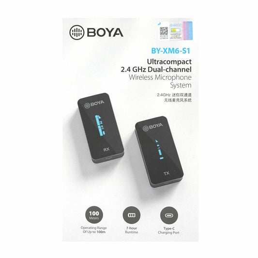 Boya Kabellose Bluetooth Ultrakompakt Mit Mikrofon Lautsprecher BY-XM6-S1