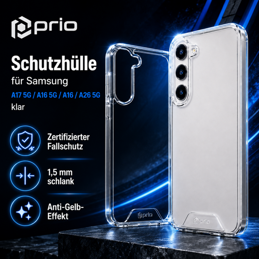 prio Schutzhülle für Samsung A17 5G/A16 5G/A16/A26 5G klar