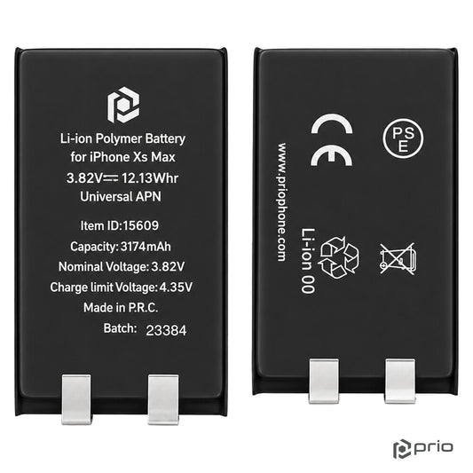 prio akku für iPhone XS Max (ohne Flex-Kabel) Batterie Ersatzakku