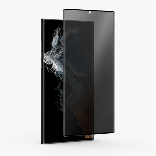 prio 3D Anti-Spy Displayschutzglas für Samsung S22 Ultra schwarz