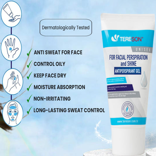 Tereson Antitranspirant Gel, Bei Schwitzen im Gesicht, 50 ml x2