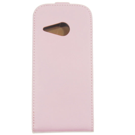 Leder Flip Hülle HTC M8 Mini Rosa