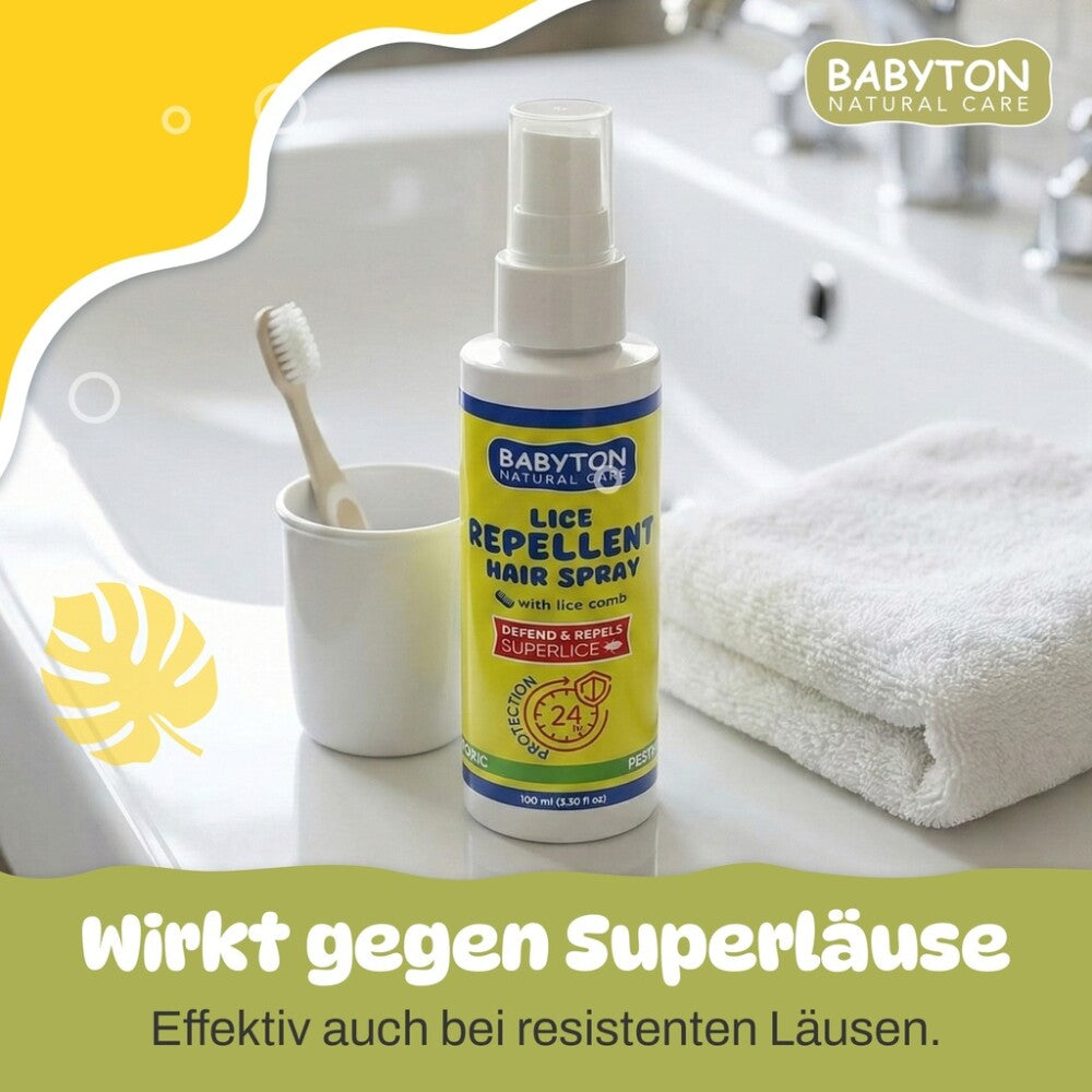 Babyton Läuseabwehr-Haarspray & Kamm