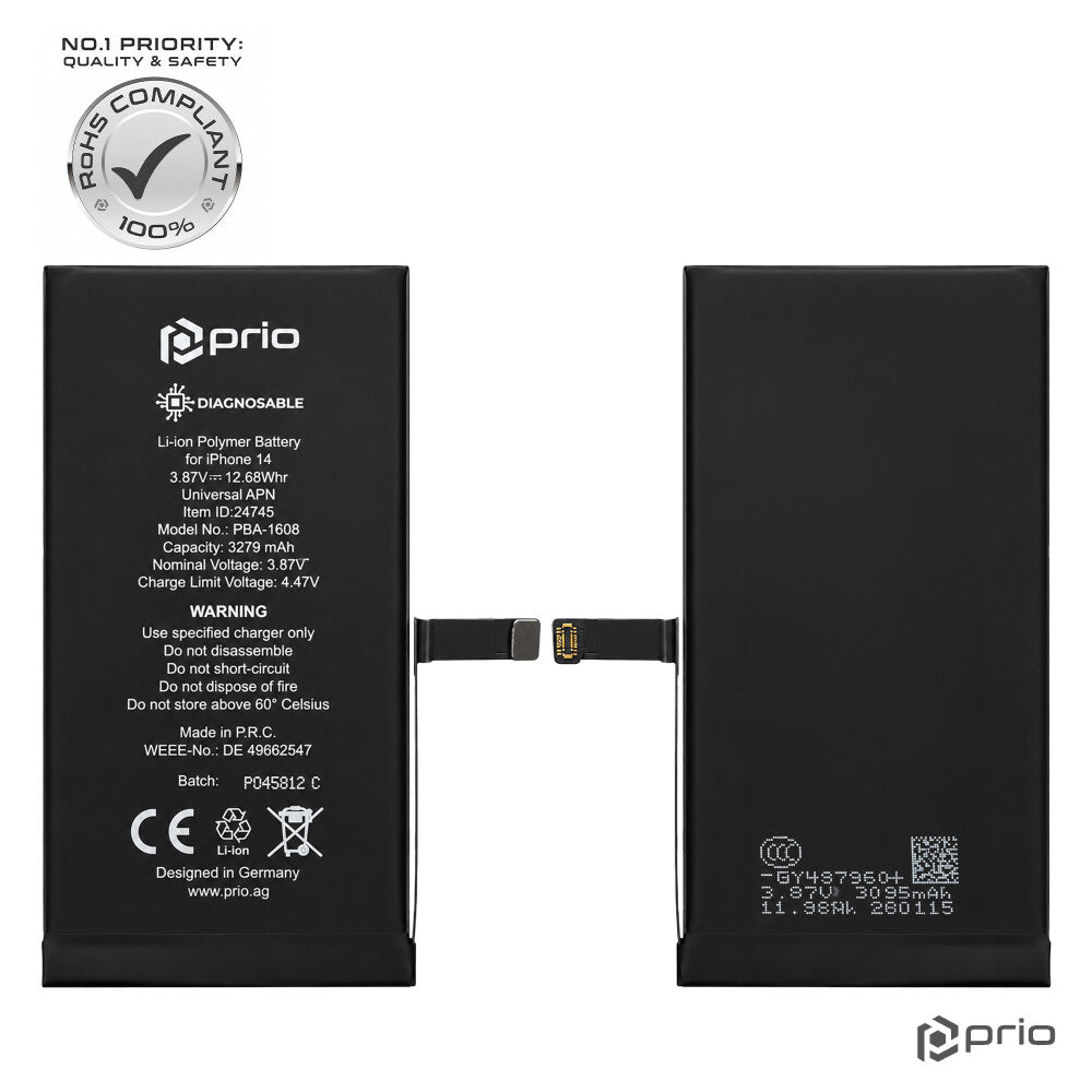 prio Diagnosefähiger Akku für iPhone 14