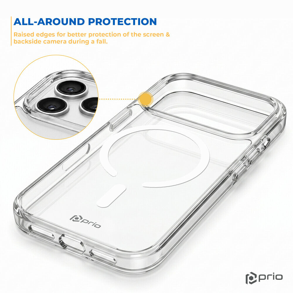 prio Schutzhülle MAG für iPhone 18 Pro/17 Pro, transparent