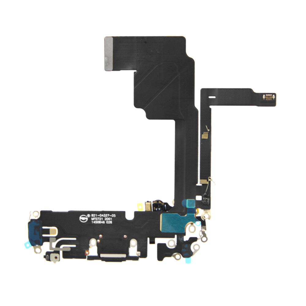 OEM charging port flex for iPhone 15 Pro, blue titanium