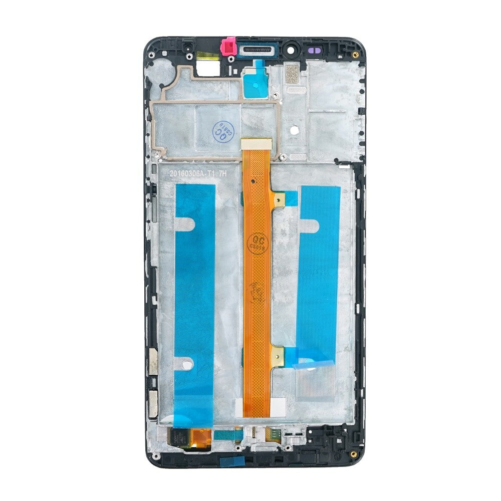 OEM display unit + frame for Huawei Mate 7 black, without logo