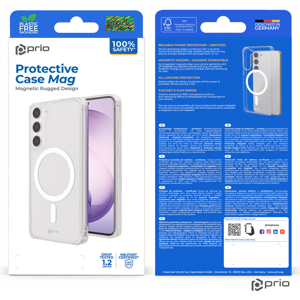 prio Schutzhülle MAG für Samsung S24 klar