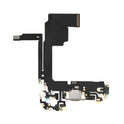 OEM charging port flex for iPhone 15 Pro, natural titanium