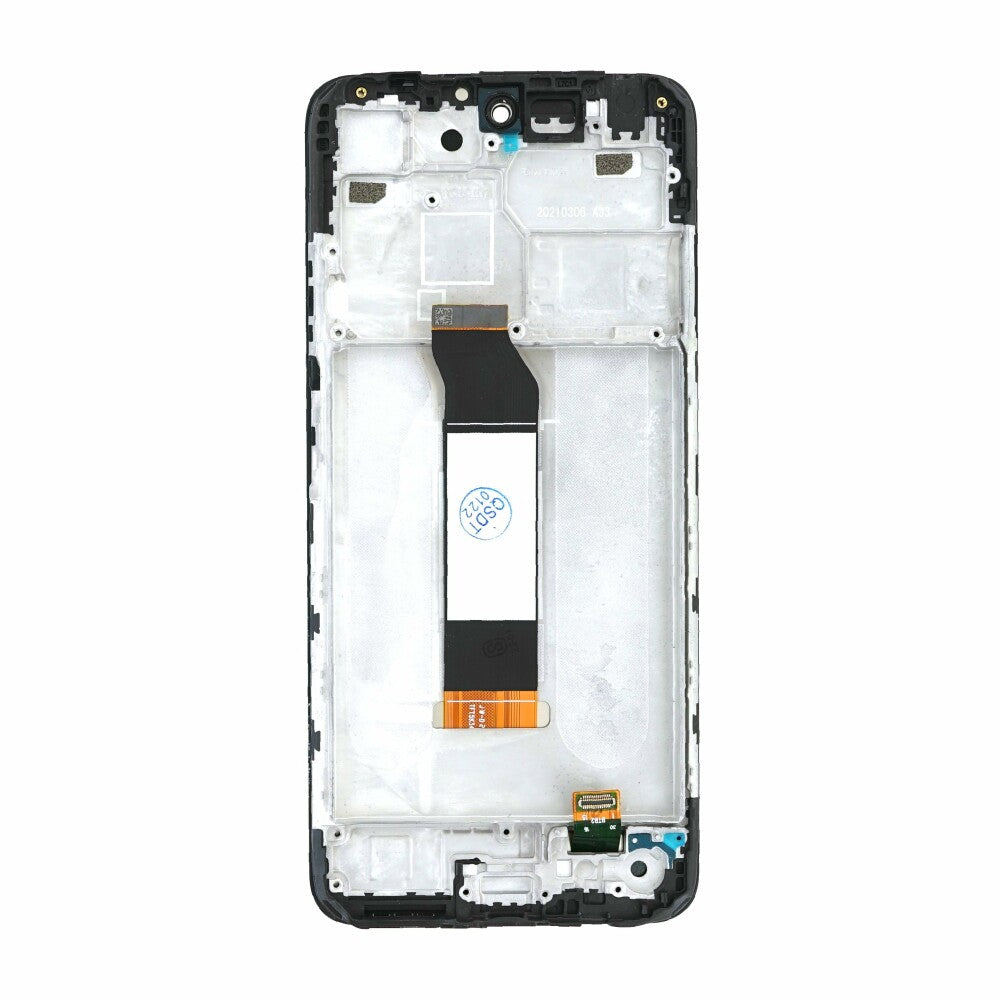 OEM Display Unit + Frame for Redmi Note 10 5G / Redmi Note 10T 5G black