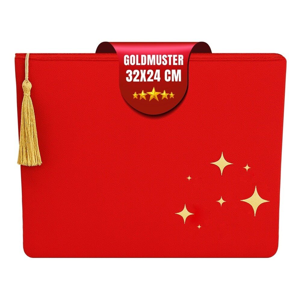 Kulturtasche Damen, Kosmetiktasche Rot, 32x24 cm