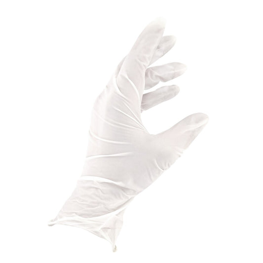 MUMU latex gloves, 100 pieces, size M, white