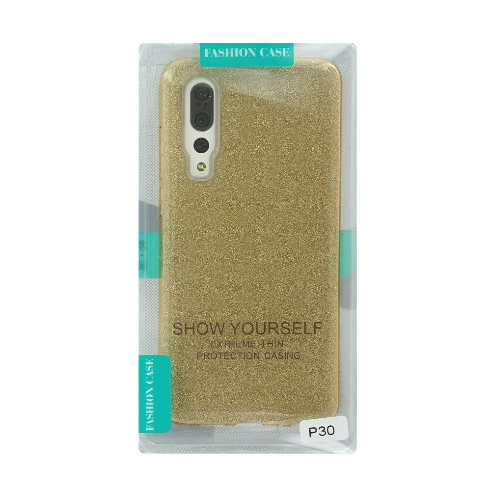 Glittering Silicone Protective Case for Huawei P30 gold