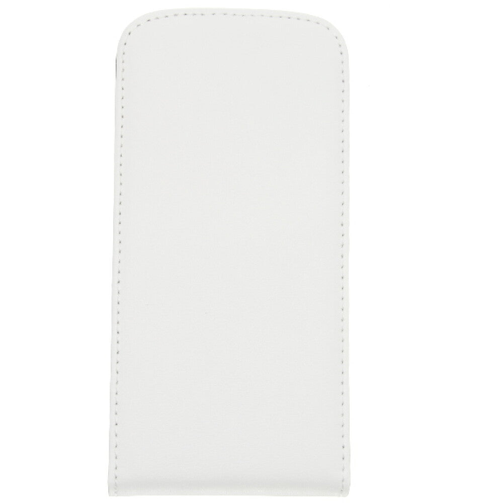 Slim Leder Flip Hülle  Galaxy S5 mini - weiß 4250710554690