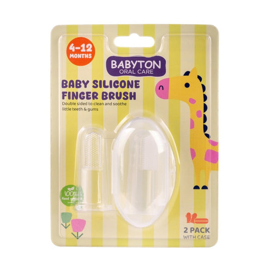 Babyton Silikon-Fingerbürste für Babys