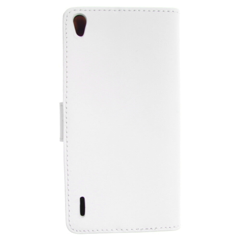 Leather case for Huawei P7 - white 4250710553990